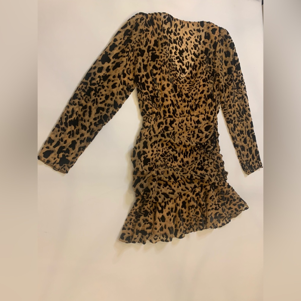 ASTR the label Women's Nikita Long Sleeve Ruffle Short Mini Dress small (bin A) - Picture 10 of 11